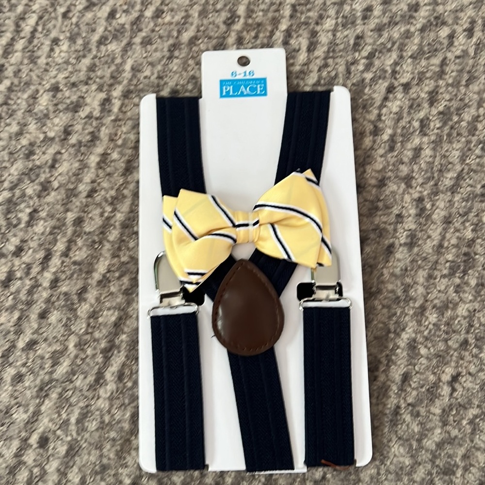 Children’s Place suspenders and bow tie NWT - Picture 3 of 3